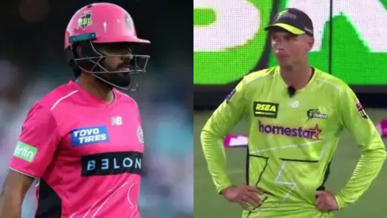 Babar Azam and Chris Green