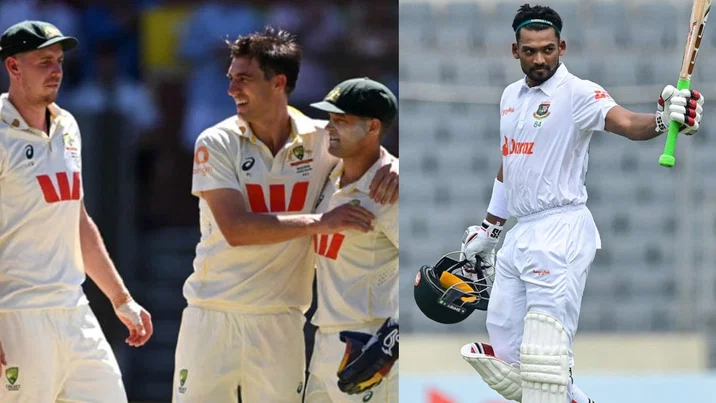 Najmul Hossain Shanto reacts to Australia