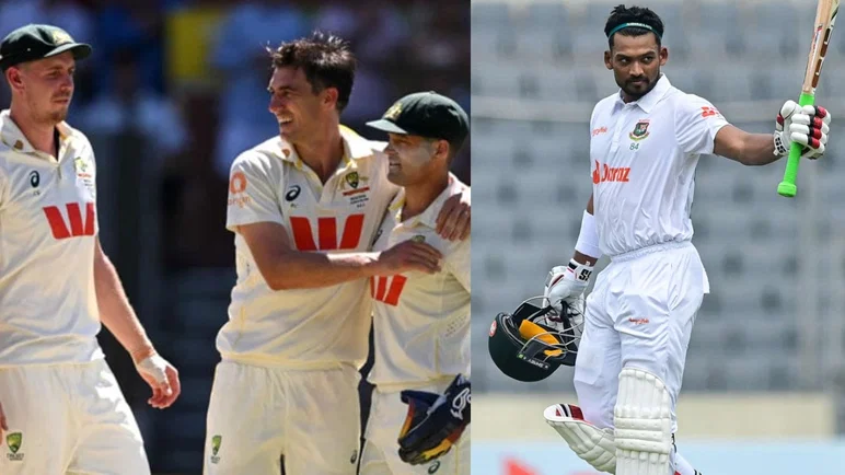 Najmul Hossain Shanto reacts to Australia