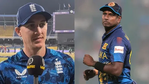 Harry Brook and Angelo Mathews