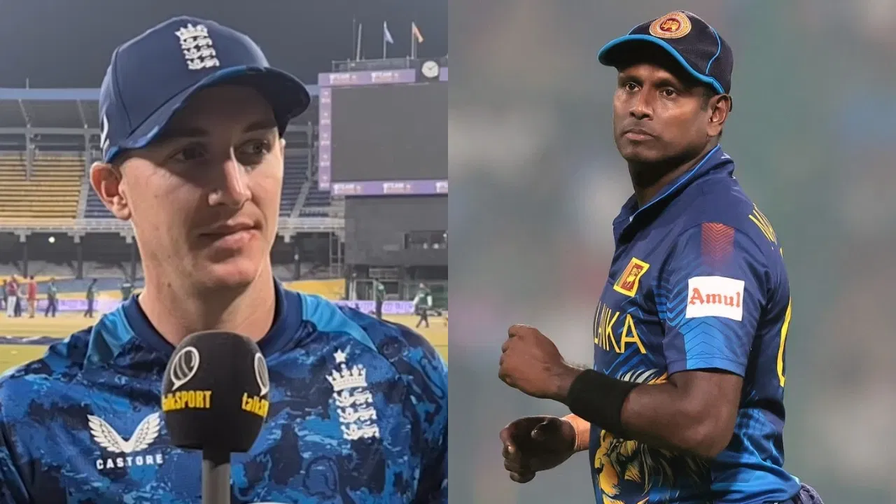 Harry Brook and Angelo Mathews