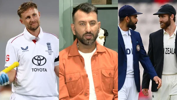 Joe Root, Cheteshwar Pujara and Kane Williamson, Virat Kohli