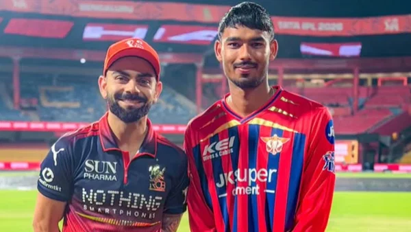 Mukul Choudhary with Virat Kohli