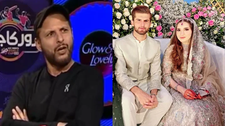 Shahid Afridi and Shaheen Afridi
