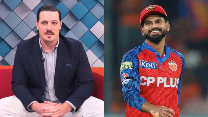 Mitchell McClenaghan and Shreyas Iyer