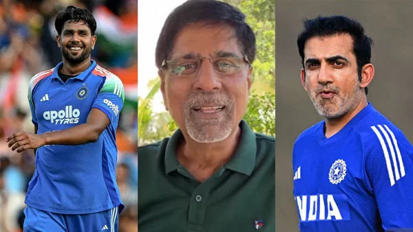 Harshit Rana, Kris Srikkanth and Gautam Gambhir