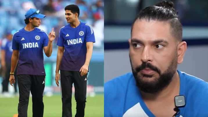 Shubman Gill, Abhishek Sharma and Yuvraj Singh.
