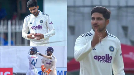 Shubman Gill bowled at Colombo