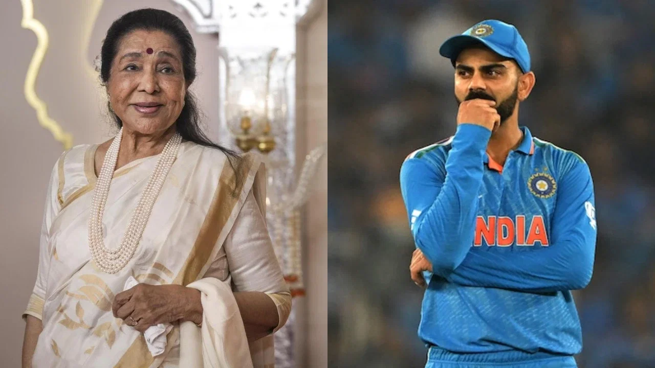 Virat Kohli pays emotional tribute to Asha Bhosle Virat Kohli pays emotional tribute to Asha Bhosle