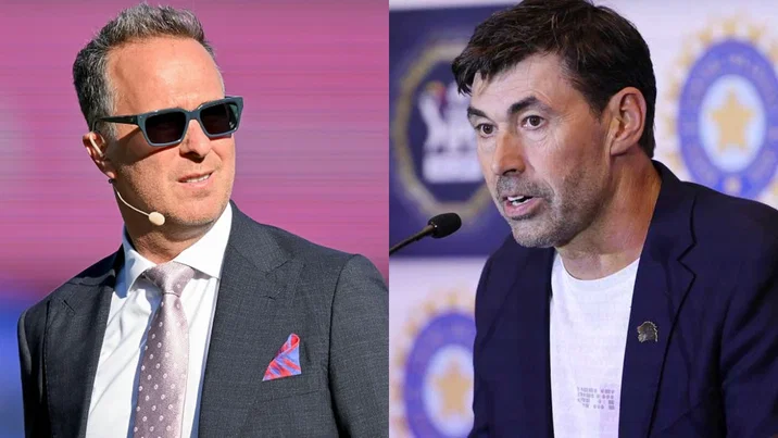Michael Vaughan and Stephen Fleming