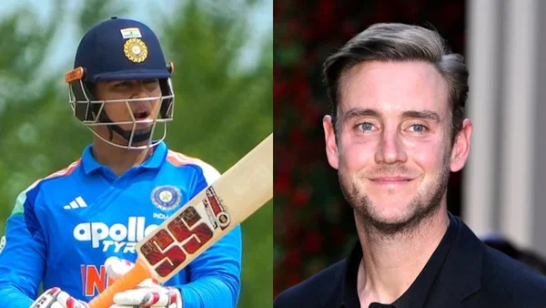 Vaibhav Sooryavanshi and Stuart Broad