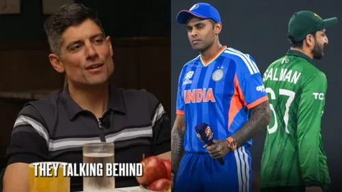 Alastair Cook reacts to India-Pakistan clash