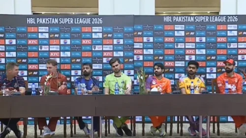 Shaheen Afridi at PSL captains' presser
