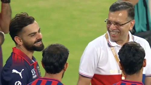 Virat Kohli and Sanjiv Goenka
