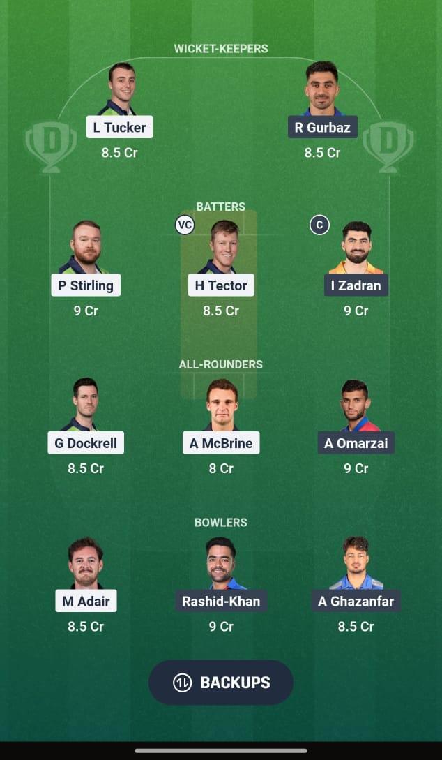 IRE Vs AFG 