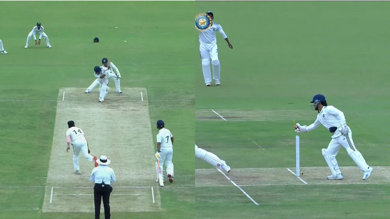 Ishan Kishan pulls off MS Dhoni-like stumping to dismiss Ashish Thapa in Duleep Trophy Ishan Kishan pulls off MS Dhoni-like stumping to dismiss Ashish Thapa in Duleep Trophy