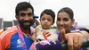Jasprit Bumrah With His Wife And Son