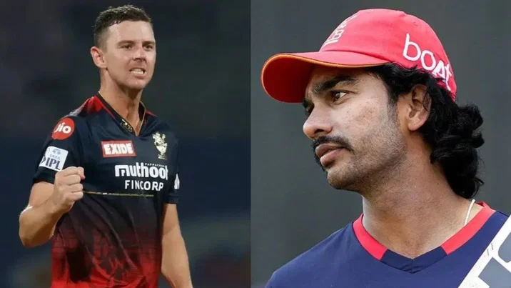 Josh Hazlewood And Venkatesh Iyer