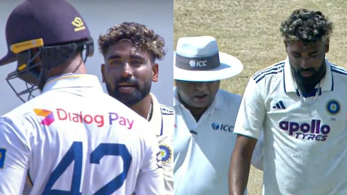 Kamil Mishara And Mohammed Siraj Clash 1