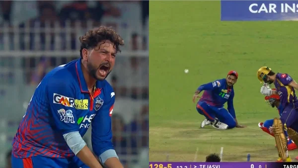 Kuldeep Yadav Left Furious As Abishek Porel Misses Sitter During Hat Trick Chance In IPL 2026