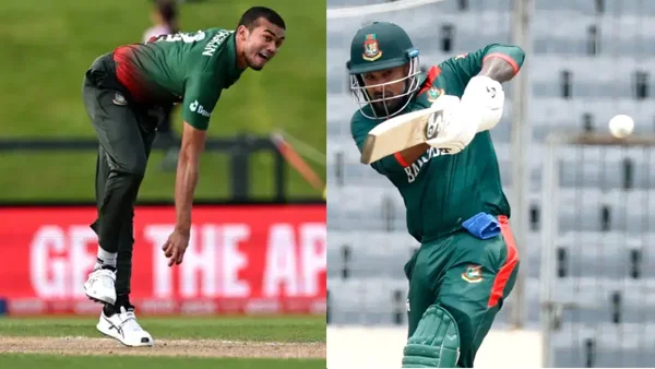 Bangladesh cricketers Litton Das And Taskin Ahmed