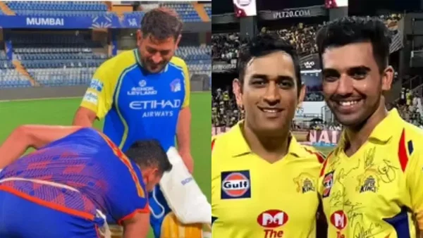 MS Dhoni And Deepak Chahar