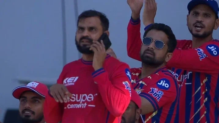 Match Fixing Rocks CSK Vs LSG IPL 2026 Match As Lucknow Super Giants Staff Member Spotted On Call In Dugout