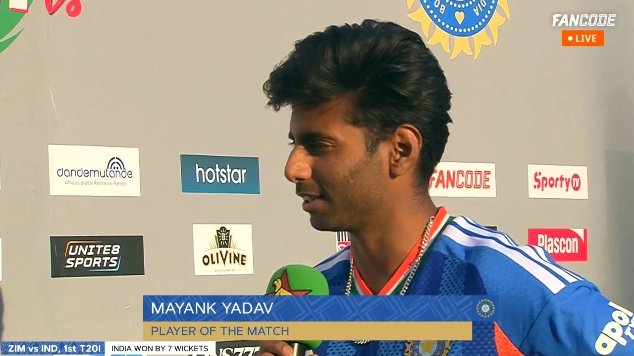Feels great: Mayank Yadav breaks silence after POTM performance in 1st T20I vs Zimbabwe