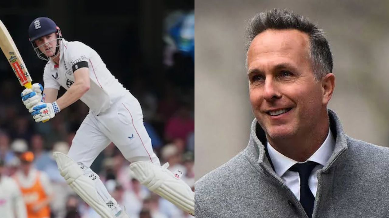 Michael Vaughan And Harry Brook