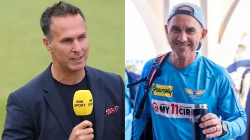 Michael Vaughan And Justin Langer