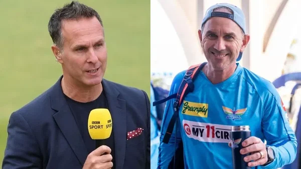 Michael Vaughan And Justin Langer
