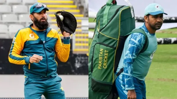 Former Pakistan skippers Misbah Ul Haq Sarfaraz Ahmed