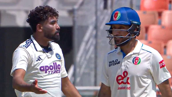 Mohammed Siraj Against Rahmat Shah In India Vs Afghanistan Test