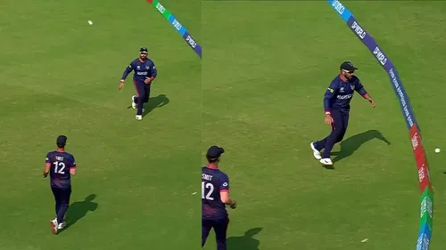 Namibia Jan Frylinck And JJ Smit Recreate Infamous Ajmal Malik Fielding Blunder In T20 World Cup 2026