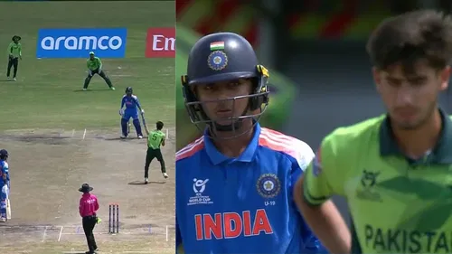 Pakistans Mohammad Sayyam Furiously Attacks India Batter With Ruthless Throw In IND U19 Vs PAK U19 Clash