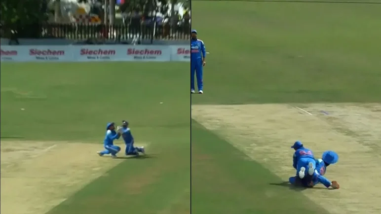 Prabhsimran Singh Nishant Sindhu Involved In Nasty Collision