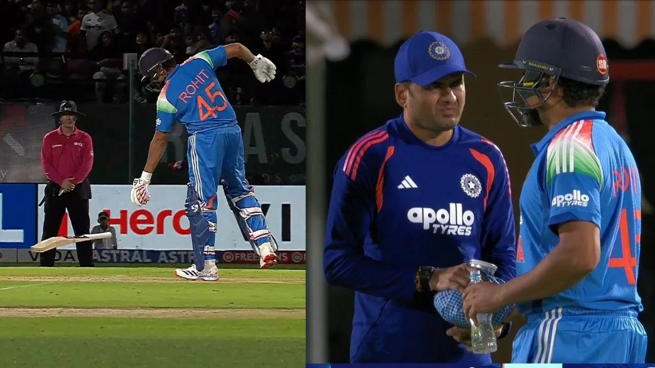 Rohit Sharma suffers injury scare during first ODI against Afghanistan