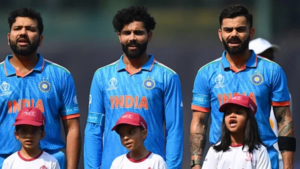 Rohit Sharma Virat Kohli Ravindra Jadeja Eye Historic Jump In India S Legendary Trios List