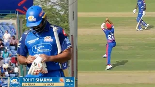 Rohit Sharma Left Frustrated After Falling To Nitish Rana S Stunner In IPL 2026