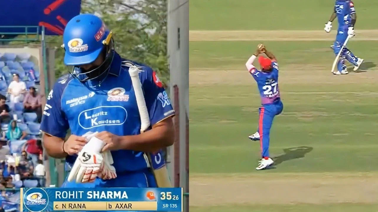 Rohit Sharma Left Frustrated After Falling To Nitish Rana S Stunner In IPL 2026