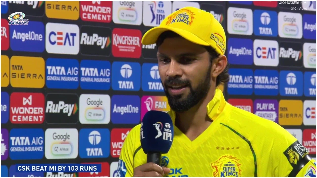 Glory to him: Ruturaj Gaikwad dedicates victory against MI to Mukesh Choudhary after pacers personal loss