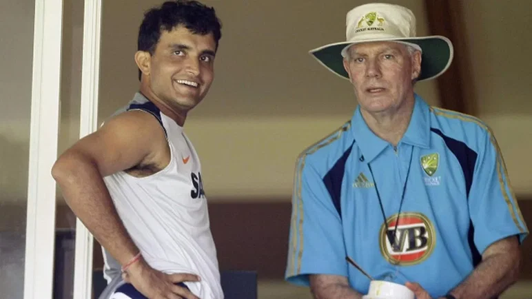 Sourav Ganguly And Greg Chappell
