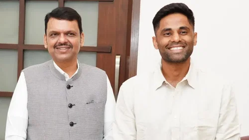 Suryakumar Yadav Meets Maharashtra CM