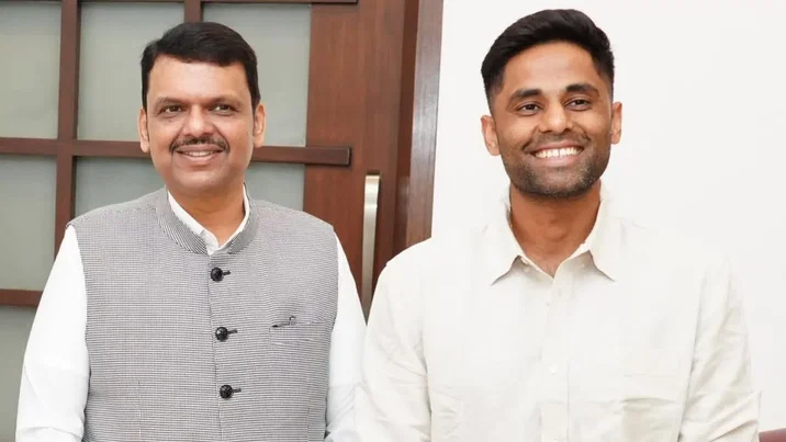 Suryakumar Yadav Meets Maharashtra CM