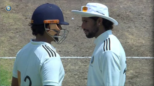 Tilak Varma Sledges Vaibhav Sooryavanshi Exchange Turns Physical In Duleep Trophy