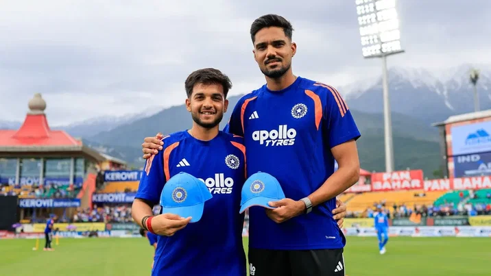 Harsh Dubey, Gurnoor Brar make India debut, get ODI caps from KL Rahul, Shubman Gill