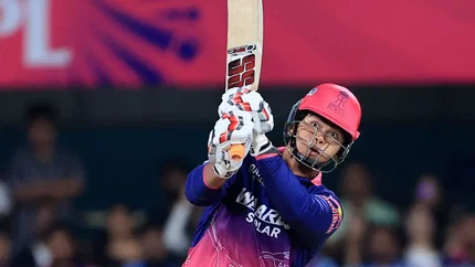 Vaibhav Sooryavanshi hist first ball six to Jasprit Bumrah in RR vs MI clash