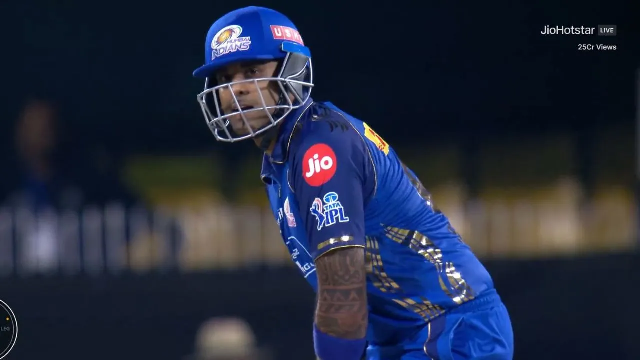 Has been a liability: Fans furious as Suryakumar Yadav departs for a golden duck in RCB vs MI clash
