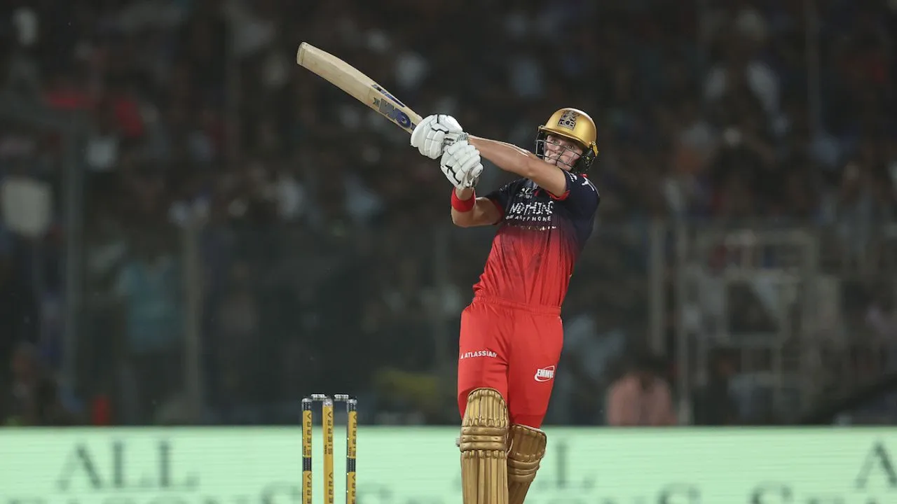Jacob Bethell smashes a 104-meter six off Kyle Jamieson in DC vs RCB clash
