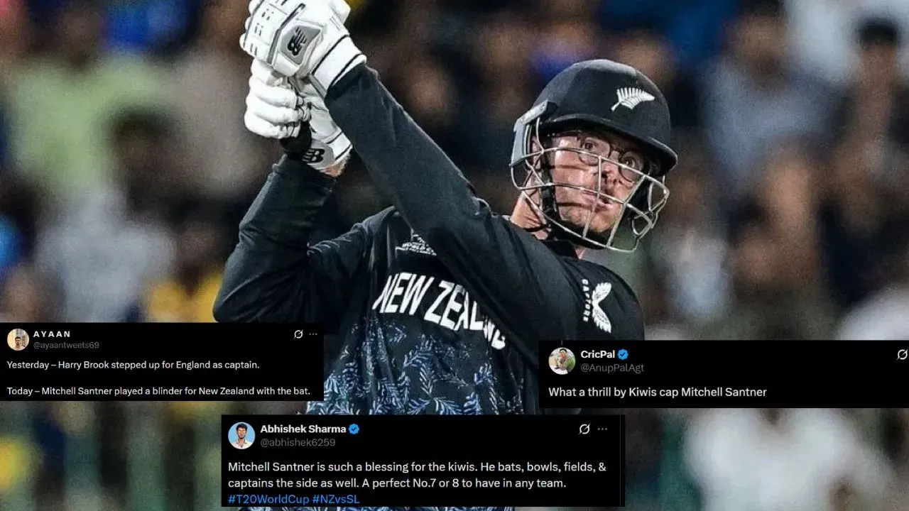 Fans react as Mitchell Santner saves New Zealand from a humiliating first innings total against Sri Lanka Fans react as Mitchell Santner saves New Zealand from a humiliating first innings total against Sri Lanka